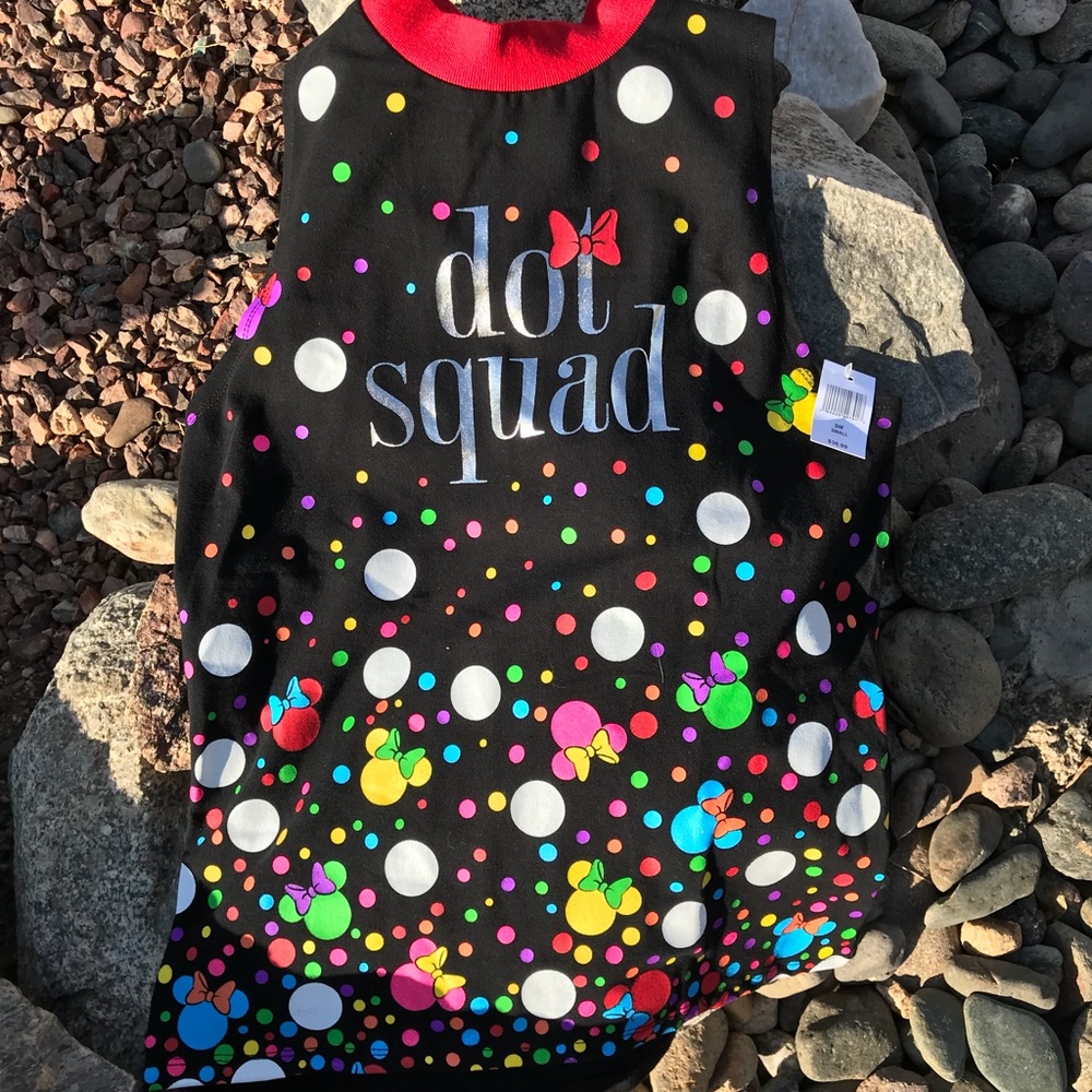 🎀 Disney Boutique Minnie Mouse “Dot Squad” Tank